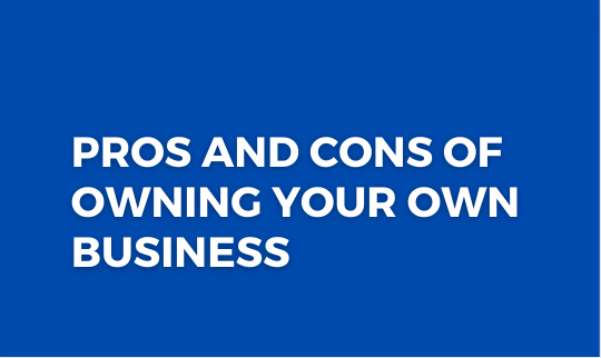 You are currently viewing Pros and Cons of owning your own business