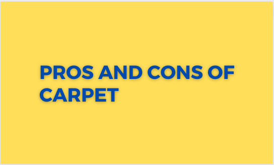 Pros and Cons of Carpet