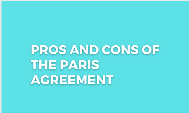 You are currently viewing Pros and Cons of the Paris Agreement